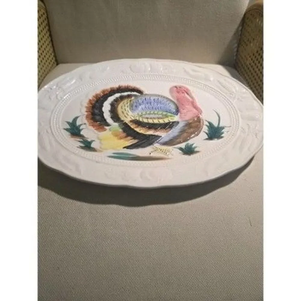 Vintage Thanksgiving Turkey Platter Large 18